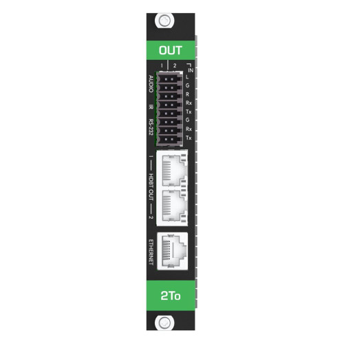 Модуль c 2 выходами HDBaseT (витая пара), передача HDMI, аудио, двунаправленного RS-232,Ethernet и ИК; увеличенное расстояние передачи, поддержка 4К60 4:4:4, PoE (требуется PS-4812) Kramer Electronics MC3-2TO/STANDALONE