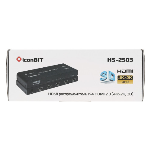 Усилитель-распределитель HDMI iconBIT HS-2503