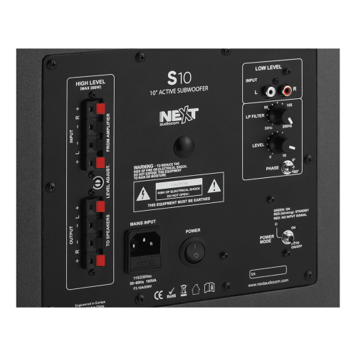 Инсталляционный сабвуфер NEXT Audiocom S10, Black