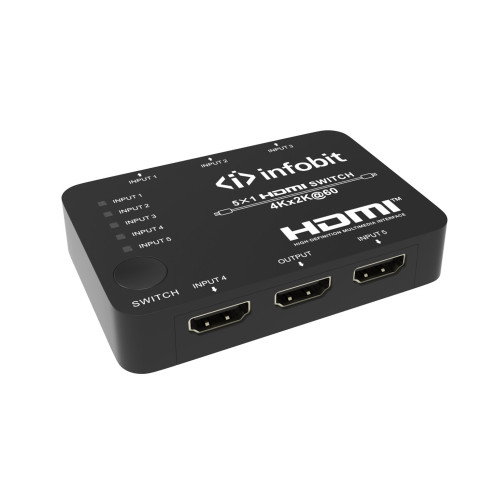 Коммутатор Infobit iSwitch S501 (5×1, 4K)