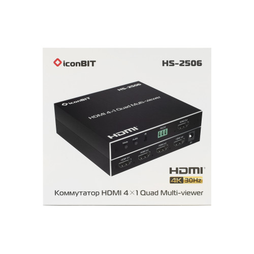 Презентационный коммутатор HDMI iconBIT HS-2506