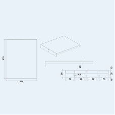 Полка для стойки OMB SHELF FOR ELECTRIC TROLLEY (black)