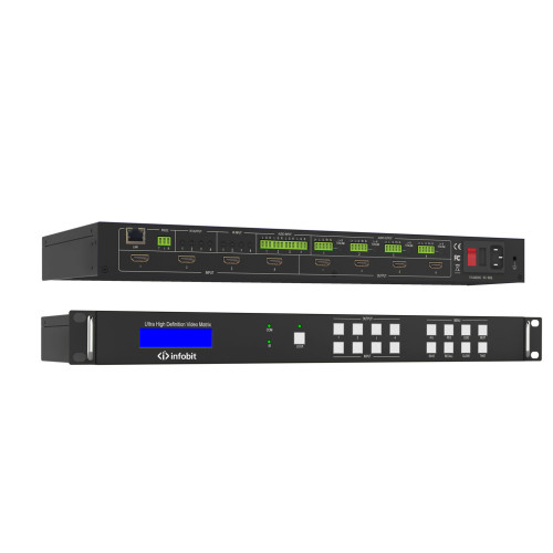 Матричный коммутатор 4K60 HDMI Infobit iMatrix H44HAW