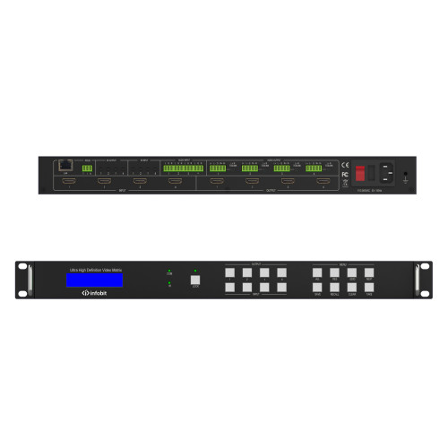 Матричный коммутатор 4K60 HDMI Infobit iMatrix H44HAW