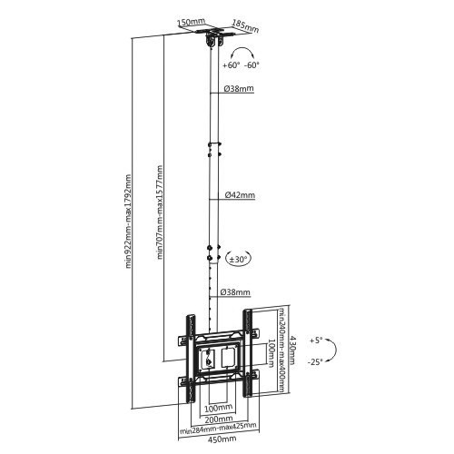 Крепление для дисплея FIX PLB-CE1044-01