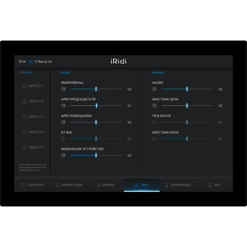 Интерфейс iRidi AV-interface