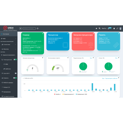 Контроллер точек доступа QTECH QWC-VC